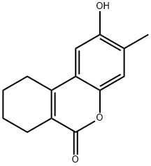 2-羟基-3-甲基-7,8,9,10-四氢苯并[C]苯并吡喃-6-酮 结构式