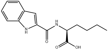 N-(1H-吲哚-2-基羰基)正亮氨酸 结构式