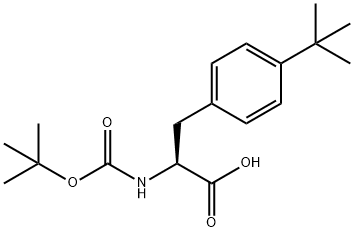 2-((叔丁氧基羰基)氨基)-3-(4-(叔丁基)苯基)丙酸 结构式