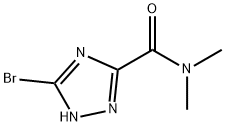 3-Bromo-N,N-dimethyl-1H-1,2,4-triazole-5-carboxamide 结构式