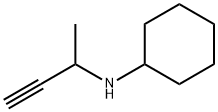 N-(1-甲基丙-2-炔-1-基)环己胺 结构式