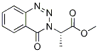 (2S)-2-(4-氧代-1,2,3-苯并三嗪-3-基)丙酸甲酯 结构式