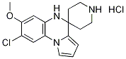 8-Chloro-7-methoxy-4,5-dihydrospiro[pyrrolo(1,2-a) quinoxaline-4,4'-piperidine] hydrochloride 结构式