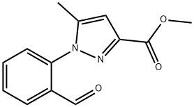 Methyl 1-(2-formylphenyl)-5-methyl-1H-pyrazole-3-carboxylate 结构式