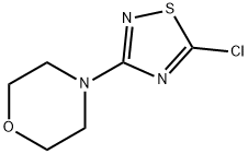4-(5- 氯-1,2,4-噻二唑-3-基)吗啉 结构式