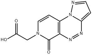 (6-氧代吡唑并[5,1-C]吡啶并[4,3-E][1,2,4]三嗪-7(6H)-基)乙酸 结构式