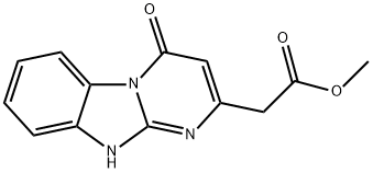(4-氧代-1,4-二氢嘧啶并[1,2-A]苯并咪唑-2-基)乙酸甲酯 结构式