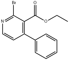 2-Bromo-4-phenyl-nicotinic acid ethyl ester 结构式