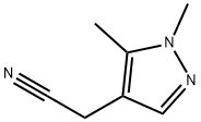 (1,5-二甲基-1H-吡唑-4-基)乙腈 结构式