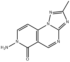 7-氨基-2-甲基吡啶并[3,4-E][1,2,4]三唑并[1,5-A]嘧啶-6(7H)-酮 结构式