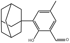 3-(1-金刚烷基)-2-羟基-5-甲基-苯甲醛 结构式