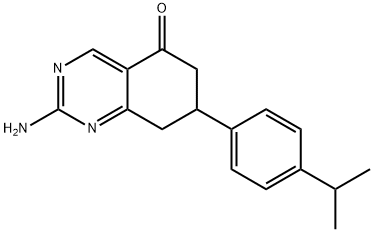 2-氨基-7-(4-异丙苯基)-7,8-二氢喹唑啉-5(6H)-酮 结构式