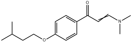 (2E)-3-(二甲基氨基)-1-[4-(3-甲基丁氧基)苯基]丙-2-烯-1-酮 结构式
