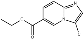 乙基3-氯咪唑并[1,2-A]吡啶-6-羧酸酯 结构式