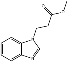3-(1H-苯并咪唑-1-基)丙酸甲酯 结构式