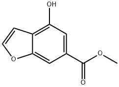 4-羟基-1-苯并呋喃-6-甲酸甲酯 结构式