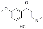 3-(二甲基氨基)-1-(3-甲氧苯基)丙-1-酮盐酸盐 结构式