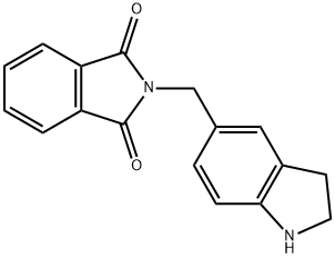 2-(2,3-二氢-1H-吲哚-5-基甲基)-1H-异吲哚-1,3(2H)-二酮 结构式