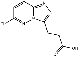 3-(6-氯-[1,2,4]三唑并[5,4-F]哒嗪-3-基)丙酸 结构式