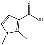 1,2-二甲基-1H-吡咯-3-羧酸 结构式