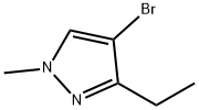 4-溴-3-乙基-1-甲基-1H-吡唑 结构式