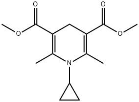 Dimethyl 1-cyclopropyl-2,6-dimethyl-1,4-dihydropyridine-3,5-dicarboxylate 结构式