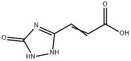 (2Z)-3-(5-羟基-1H-1,2,4-三唑-3-基)丙烯酸 结构式