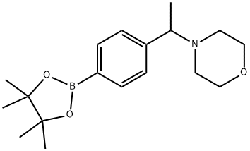 4-(1-(吗啉-4-基)-乙基)苯基硼酸频哪醇酯 结构式
