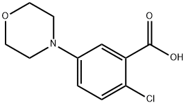 2-氯-5-(4-吗啉基)苯甲酸 结构式
