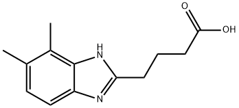 4-(4,5-DIMETHYL-1H-BENZIMIDAZOL-2-YL)BUTANOIC ACID 结构式