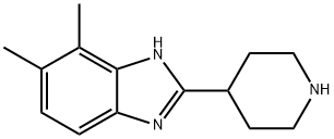 4,5-二甲基-2-(哌啶-4-基)-1H-苯并[D]咪唑 结构式