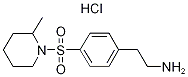 2-[4-(2-甲基-哌啶-1-磺酰基)-苯基]-乙胺盐酸盐 结构式