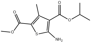 2-甲基5-氨基-3-甲基噻吩-2,4-二甲酸4-异丙酯 结构式