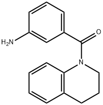 (3-AMINOPHENYL)[3,4-DIHYDRO-1(2H)-QUINOLINYL]-METHANONE 结构式