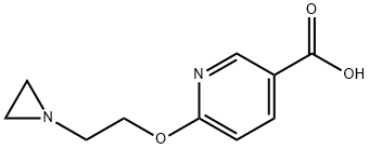 6-(2-aziridin-1-ylethoxy)nicotinic acid 结构式