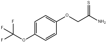 2-[4-(trifluoromethoxy)phenoxy]ethanethioamide 结构式