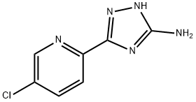 5-(5-氯吡啶-2-基)-2,4-二氢-3H-1,2,4-三唑-3-亚胺 结构式