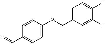 4-((3,4-二氟苄基)氧基)苯甲醛 结构式