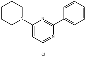 4-氯-2-苯基-6-哌啶基嘧啶 结构式