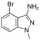 4-bromo-1-methyl-1H-indazol-3-amine 结构式