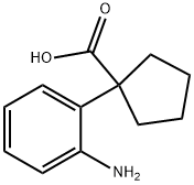 1-(2-Aminophenyl)cyclopentanecarboxylic acid 结构式