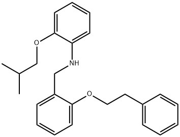 2-Isobutoxy-N-[2-(phenethyloxy)benzyl]aniline 结构式