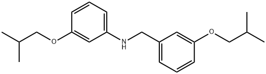 3-Isobutoxy-N-(3-isobutoxybenzyl)aniline 结构式
