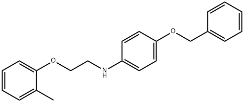 4-(Benzyloxy)-N-[2-(2-methylphenoxy)ethyl]aniline 结构式