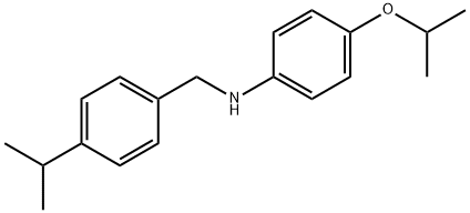 4-Isopropoxy-N-(4-isopropylbenzyl)aniline 结构式