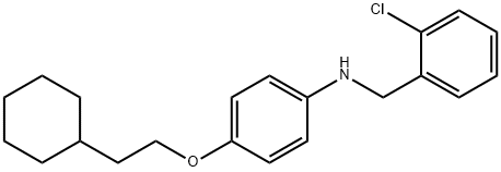 N-(2-Chlorobenzyl)-4-(2-cyclohexylethoxy)aniline 结构式