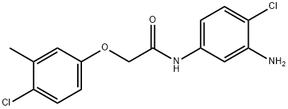 N-(3-Amino-4-chlorophenyl)-2-(4-chloro-3-methylphenoxy)acetamide 结构式