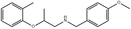 N-(4-Methoxybenzyl)-2-(2-methylphenoxy)-1-propanamine 结构式