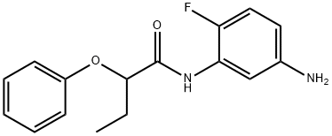 N-(5-Amino-2-fluorophenyl)-2-phenoxybutanamide 结构式