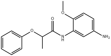 N-(5-Amino-2-methoxyphenyl)-2-phenoxypropanamide 结构式